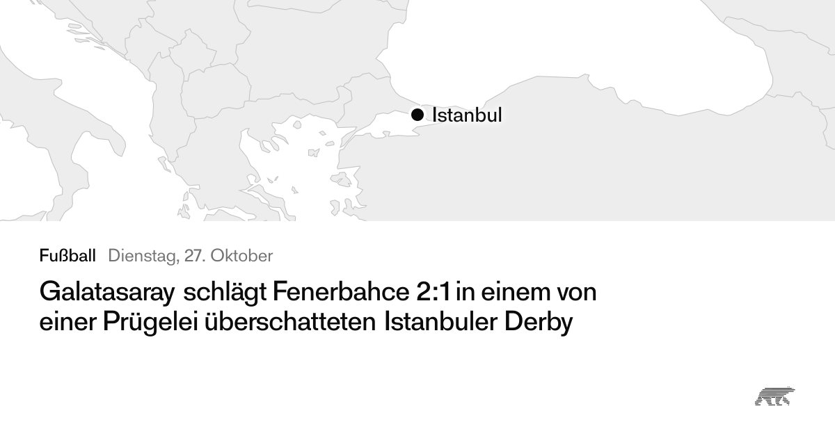Istanbuler Derby endet mit Prügelei · Pollar