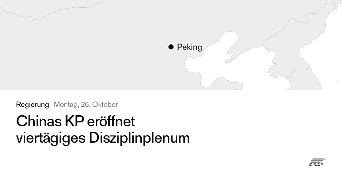 Chinas KP eröffnet viertägiges Disziplinplenum · Pollar