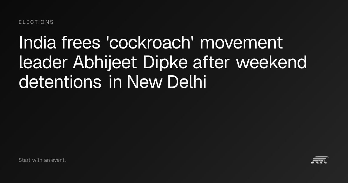 Delhi police detain Cockroach Janta Party founder Abhijeet Dipke before ...