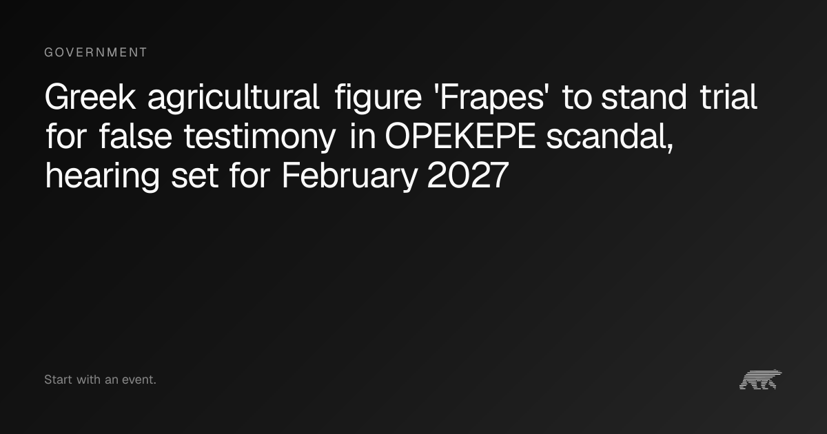 Greek agricultural figure 'Frapes' to stand trial for false testimony ...