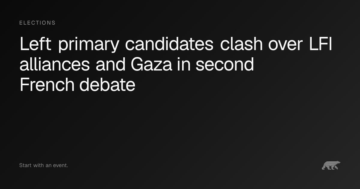 French left candidates clash in second presidential debate · Pollar