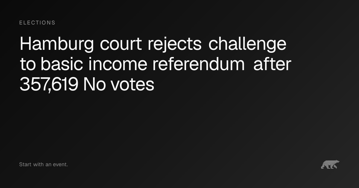 Hamburg court rejects challenge to basic income referendum after ...