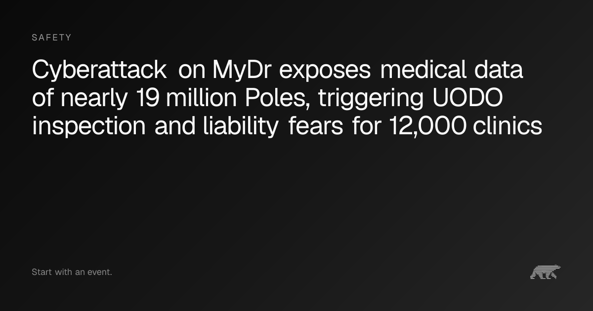 Cyberattack on MyDr exposes medical data of nearly 19 million Poles ...