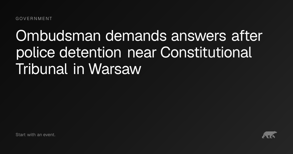 Warsaw police publish bodycam video of Tribunal protest arrest, lawyers ...