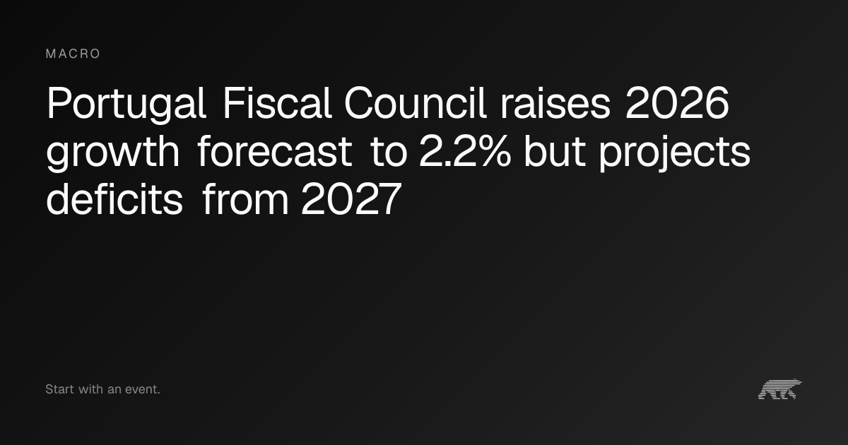 Portugal Fiscal Council raises 2026 growth forecast to 2.2% but ...