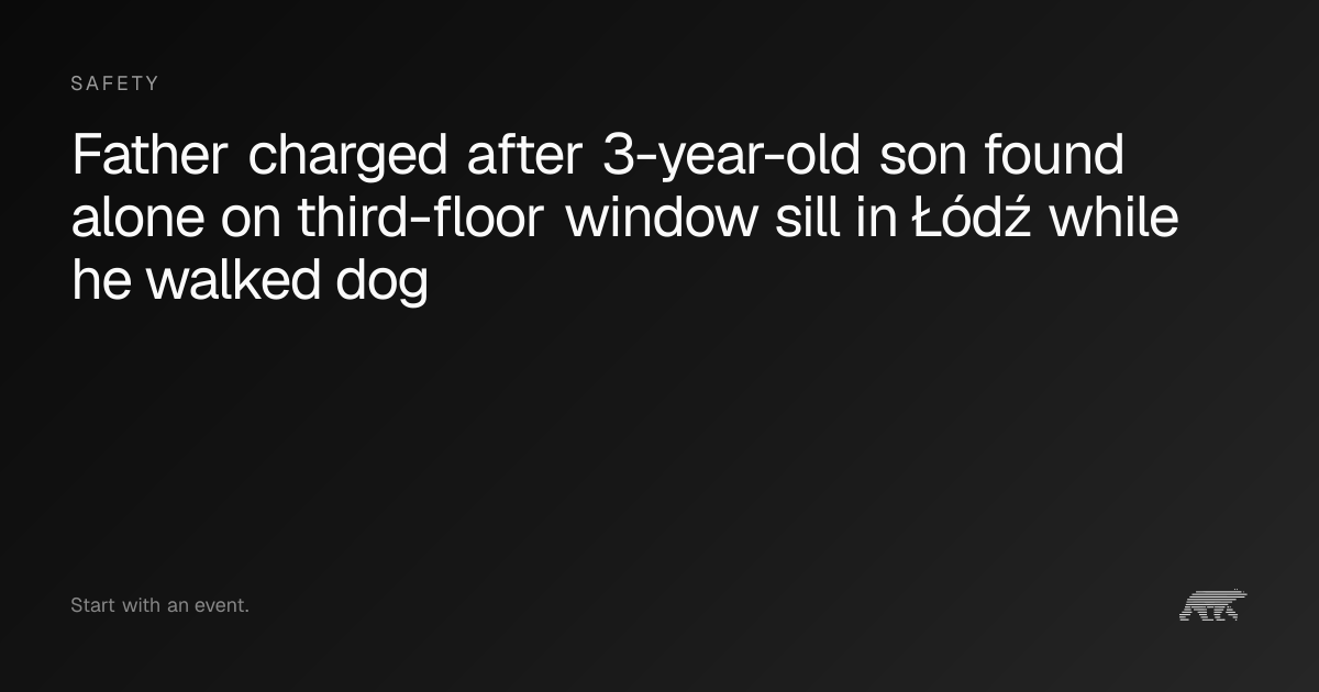 Father charged after 3-year-old son found alone on third-floor window ...