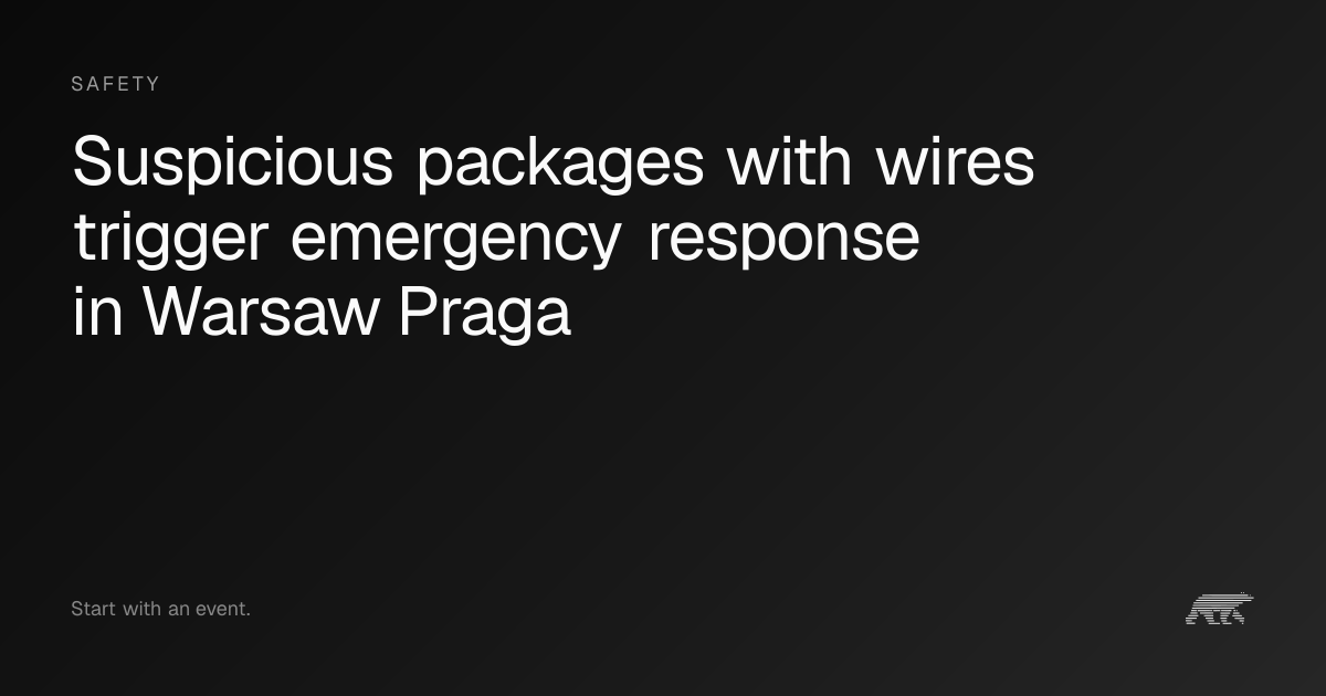 Suspicious packages with wires trigger emergency response in Warsaw ...