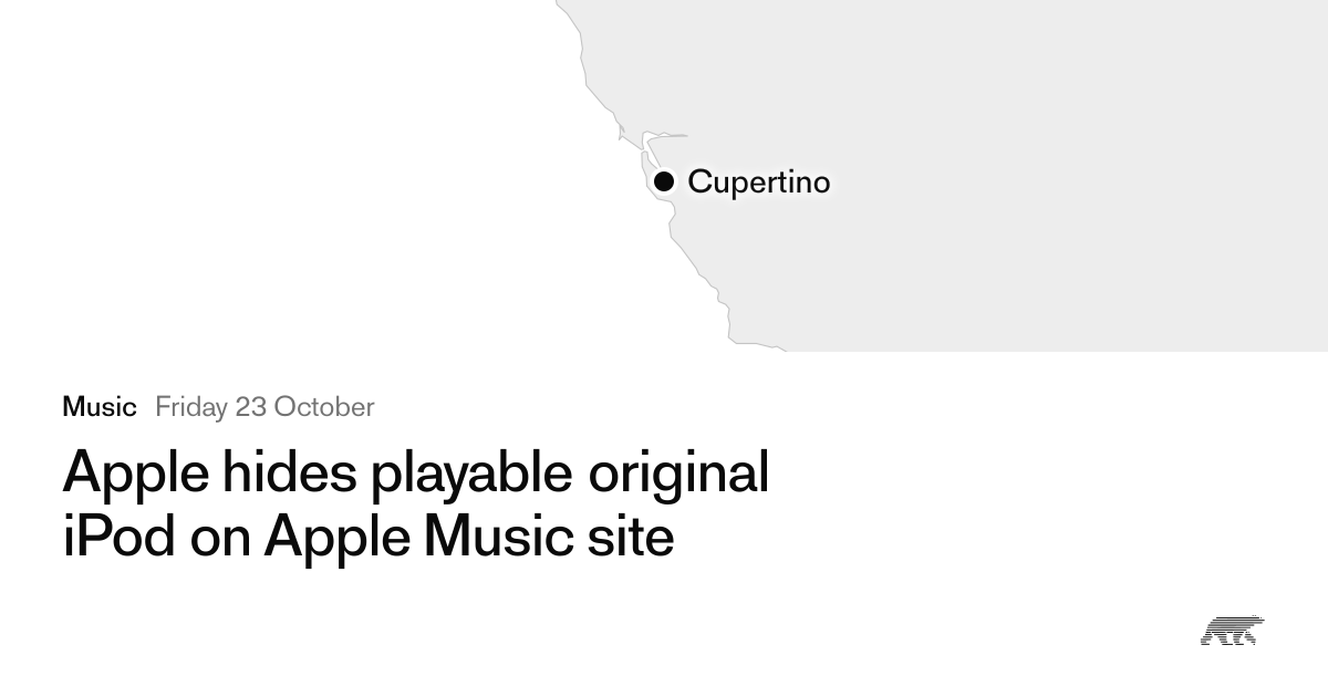 Apple hides playable original iPod on Apple Music site · Pollar
