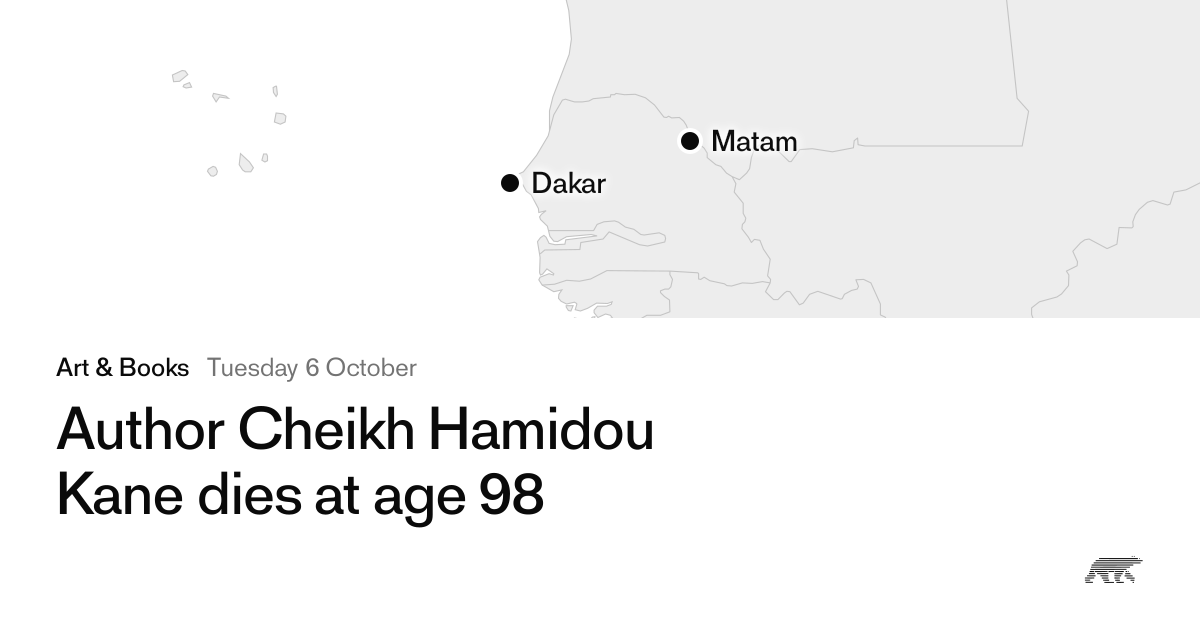 Author Cheikh Hamidou Kane dies at age 98 · Pollar