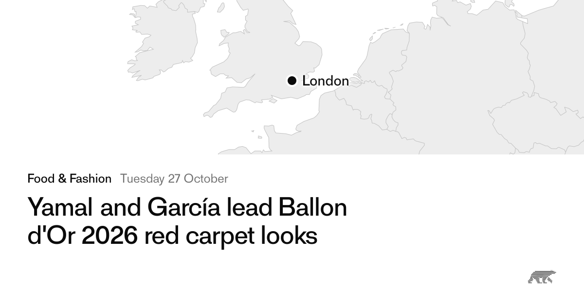 Yamal and García lead Ballon d'Or 2026 red carpet looks · Pollar