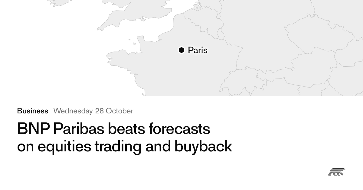 BNP Paribas beats forecasts on equities trading and buyback · Pollar