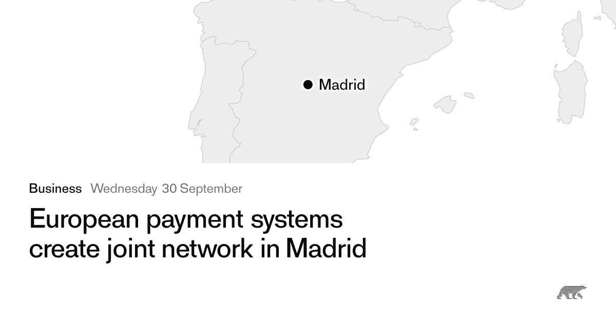European payment systems create joint network in Madrid · Pollar