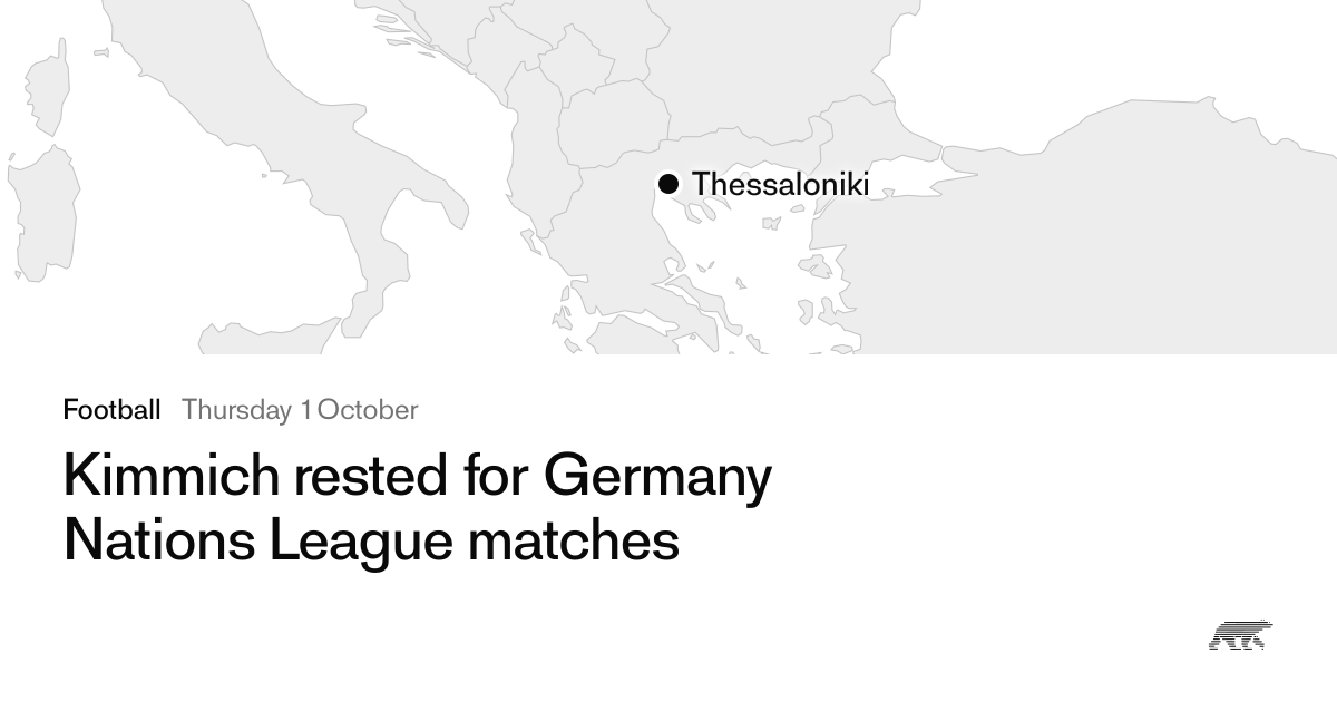 Kimmich rested for Germany Nations League matches · Pollar
