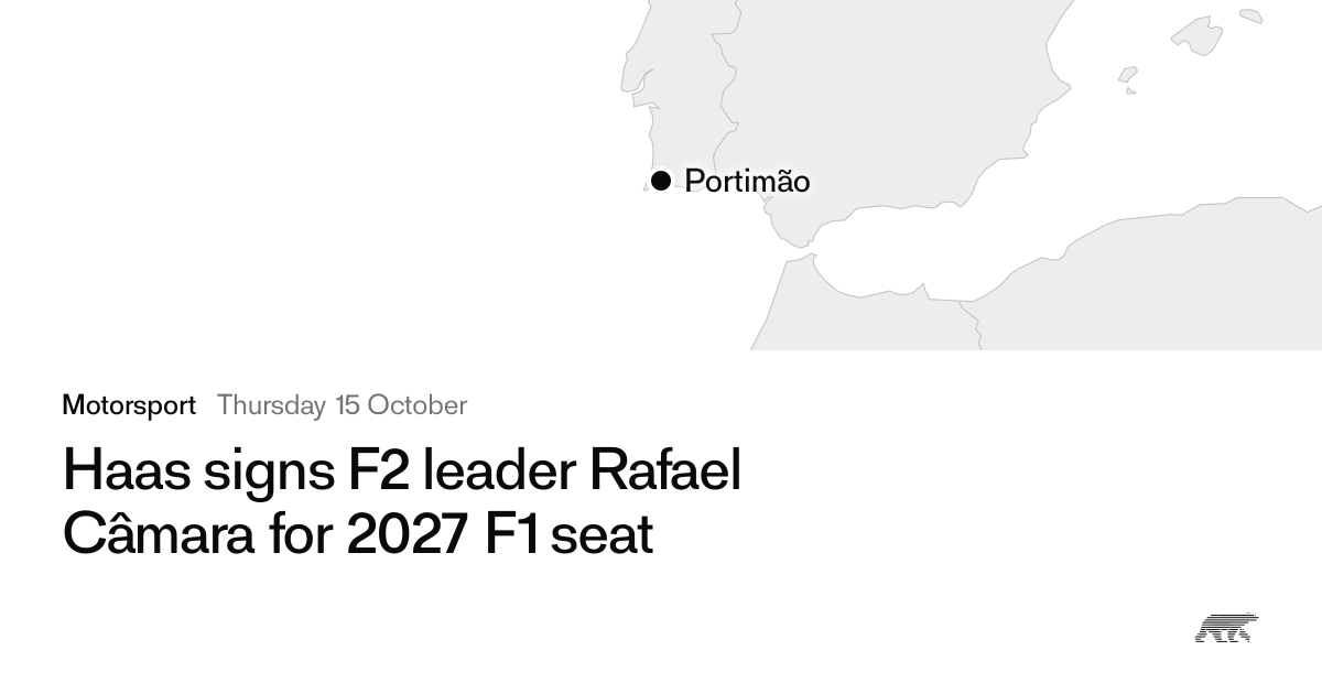 Haas signs F2 leader Rafael Câmara for 2027 F1 seat · Pollar