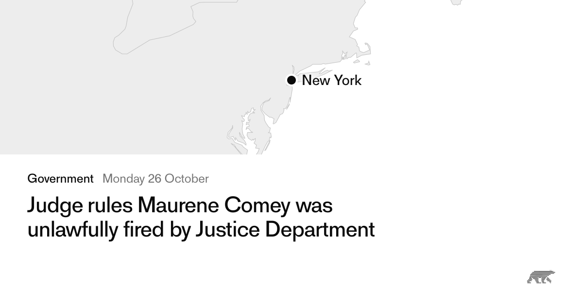 Judge rules Maurene Comey was unlawfully fired by Justice Department