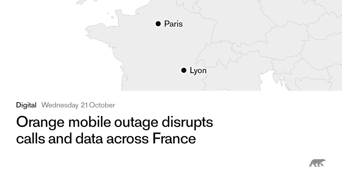 Orange mobile outage disrupts calls and data across France · Pollar