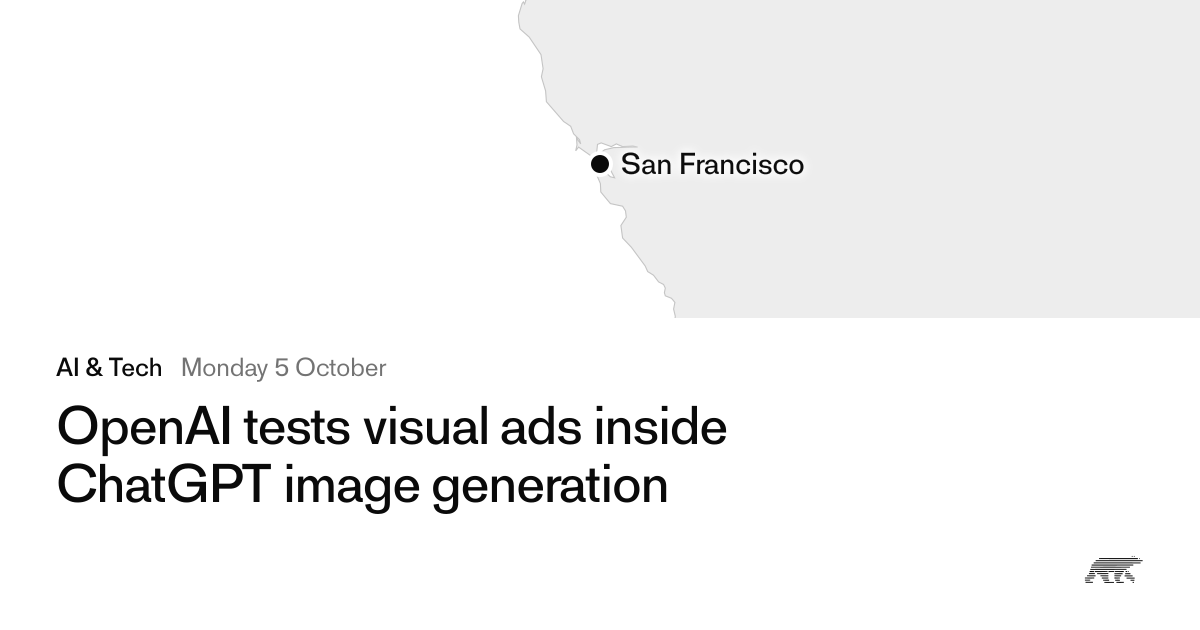 OpenAI tests visual ads inside ChatGPT image generation · Pollar