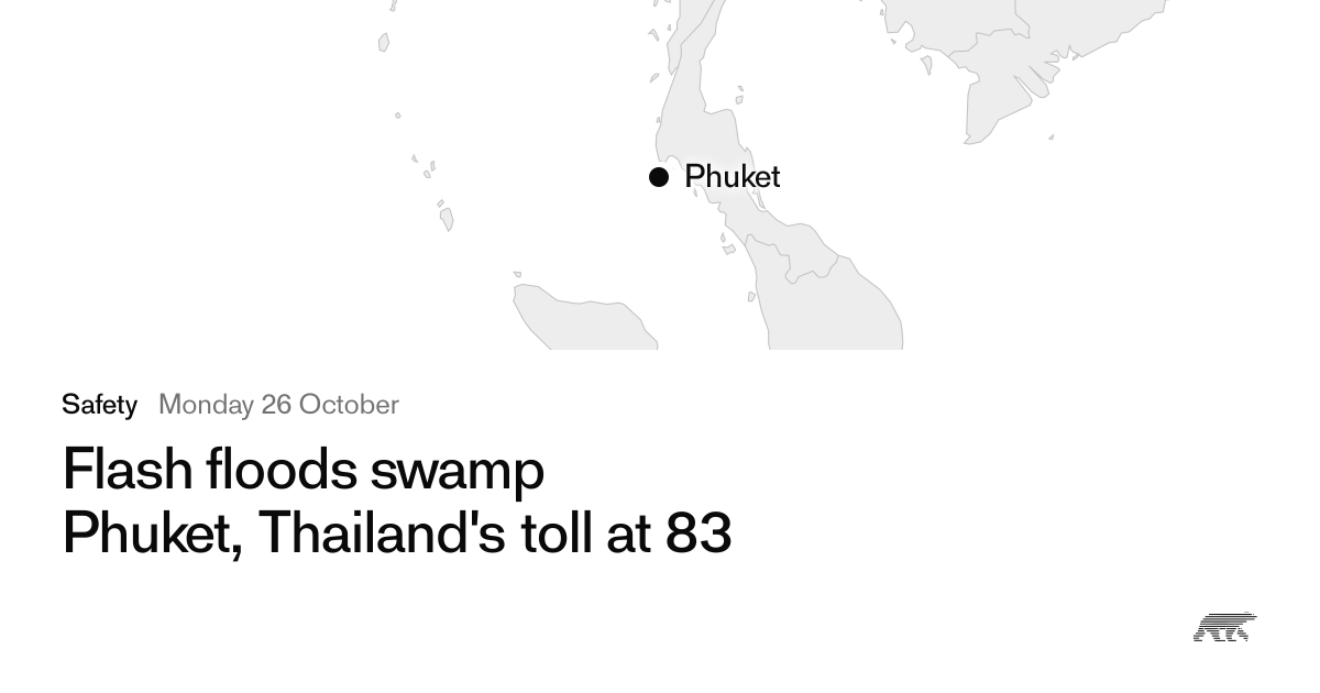Flash floods swamp Phuket, Thailand's toll at 83 · Pollar