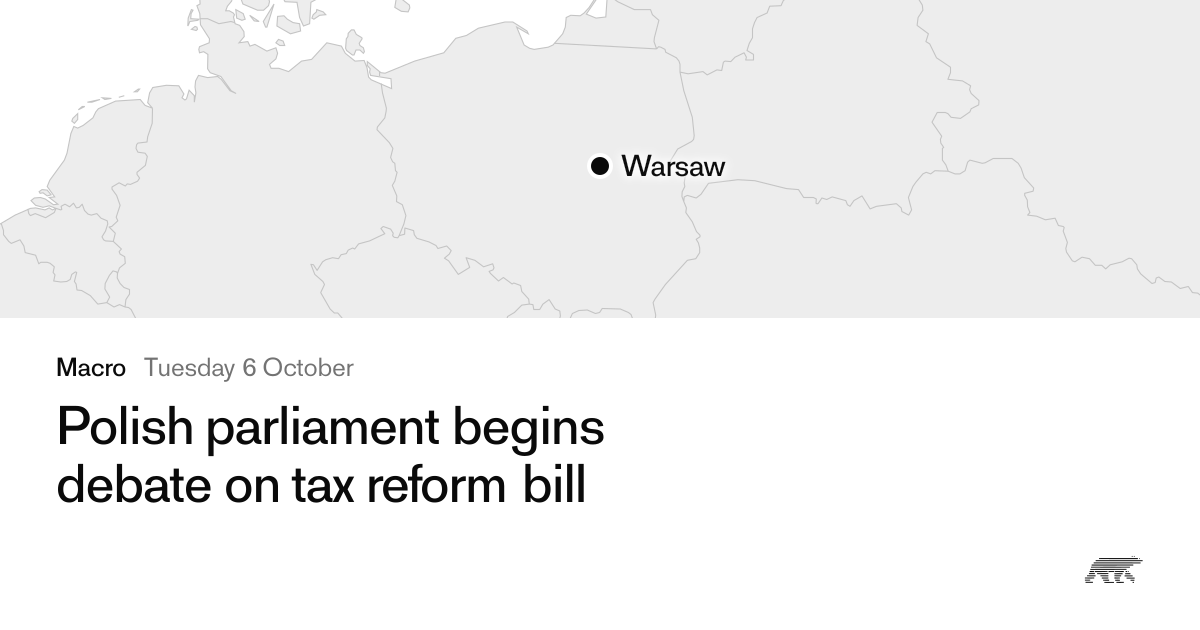 Polish parliament begins debate on tax reform bill · Pollar