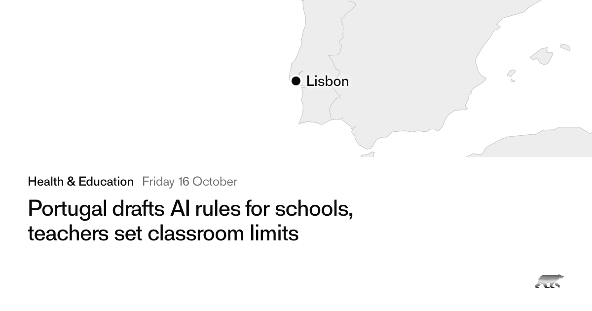 Portugal drafts AI rules for schools, teachers set classroom limits