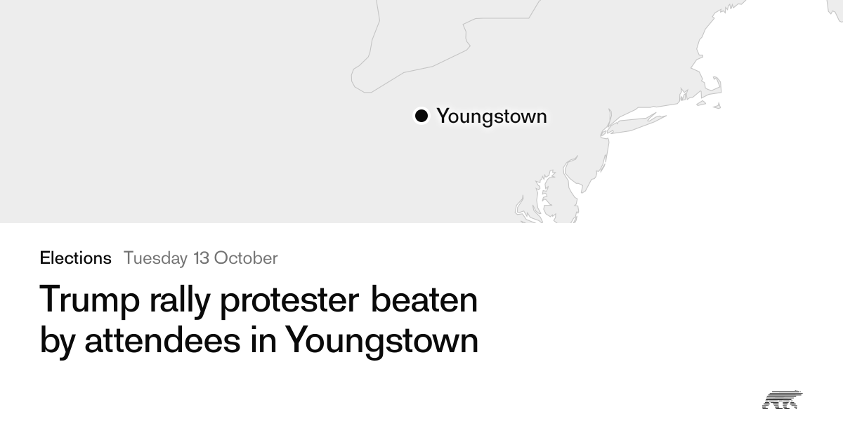 Trump rally protester beaten by attendees in Youngstown · Pollar