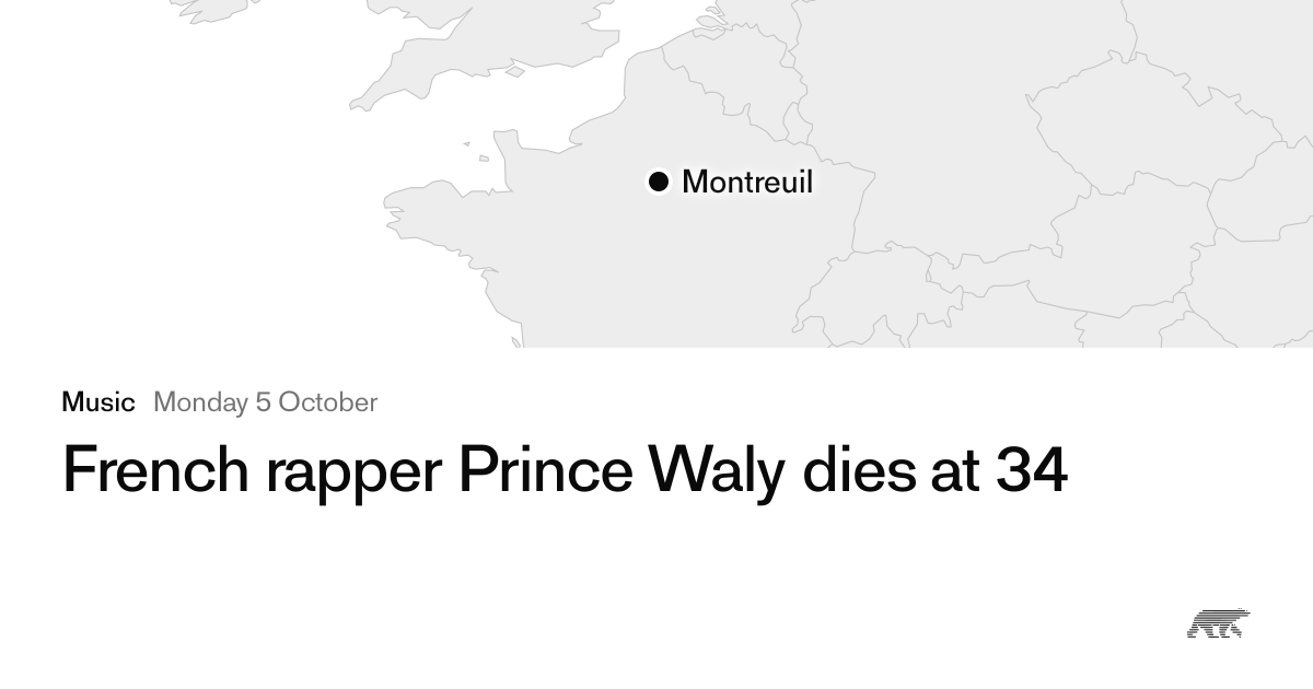 French rapper Prince Waly dies at 34 · Pollar