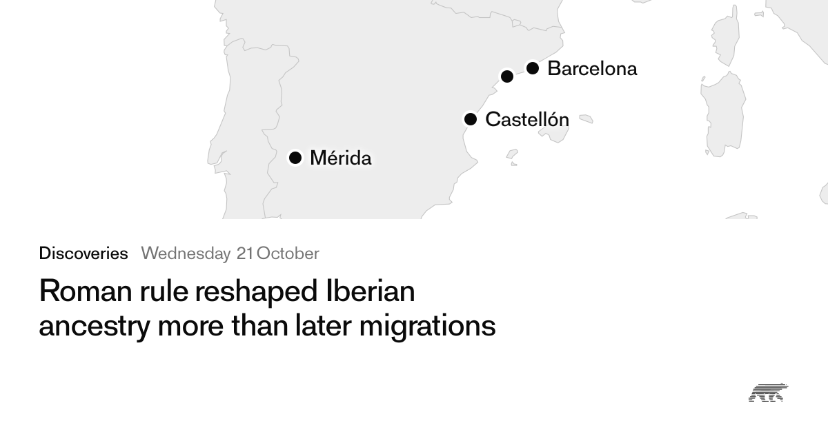 Roman rule reshaped Iberian ancestry more than later migrations