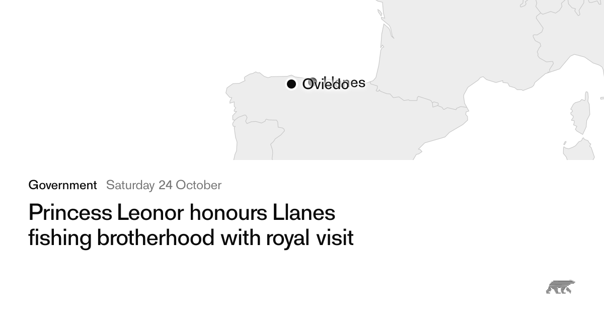 Princess Leonor honours Llanes fishing brotherhood with royal visit