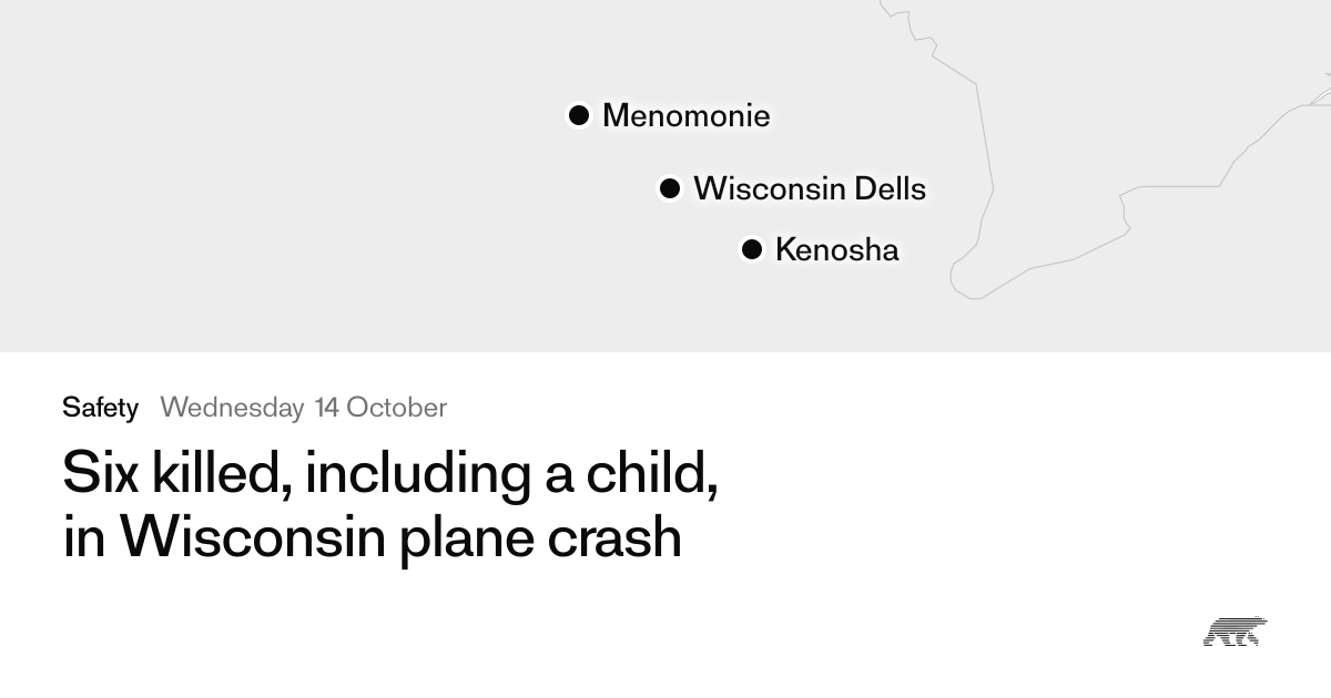 Six killed, including a child, in Wisconsin plane crash · Pollar