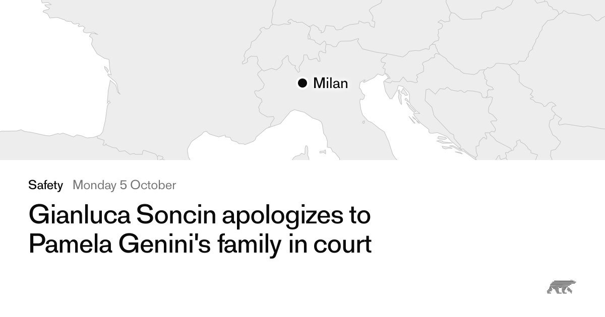 Gianluca Soncin apologizes to Pamela Genini's family in court · Pollar
