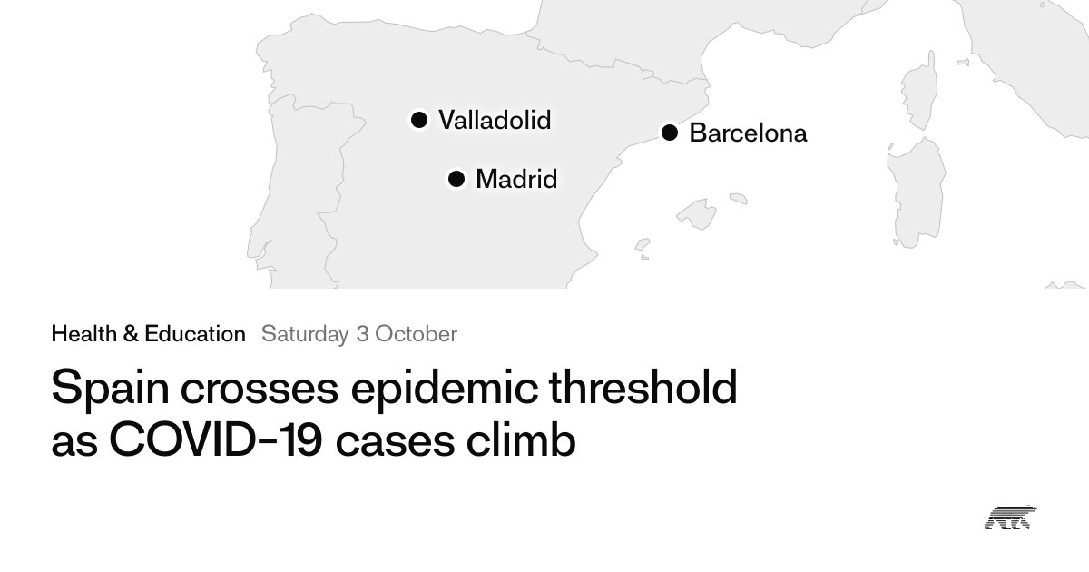 Spain crosses epidemic threshold as COVID-19 cases climb · Pollar