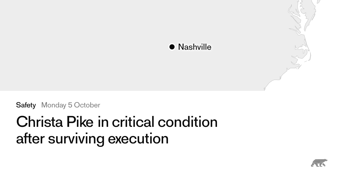 Christa Pike in critical condition after surviving execution · Pollar