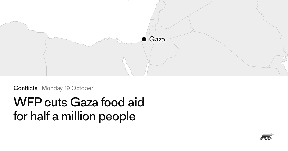 WFP cuts Gaza food aid for half a million people · Pollar