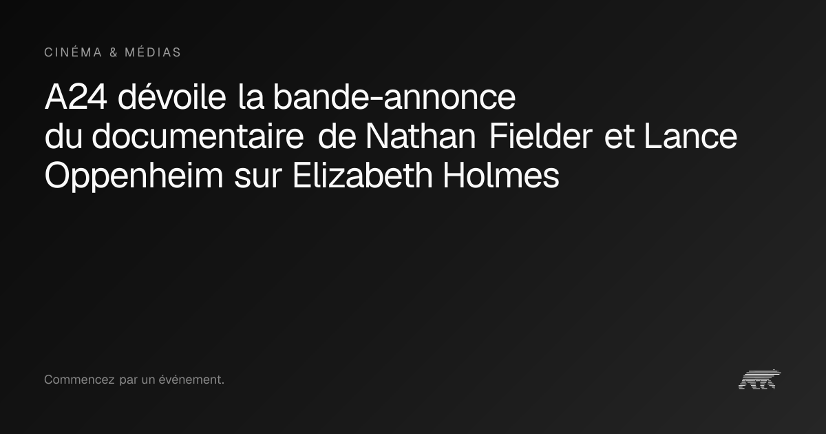 A24 dévoile la bande-annonce du documentaire de Nathan Fielder et Lance ...