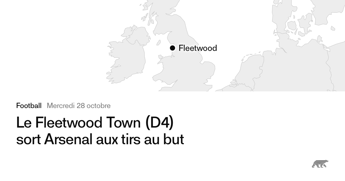 Le Fleetwood Town (D4) sort Arsenal aux tirs au but · Pollar