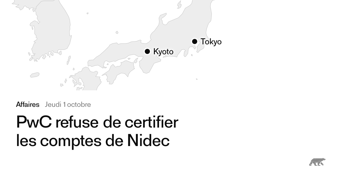 PwC refuse de certifier les comptes de Nidec · Pollar