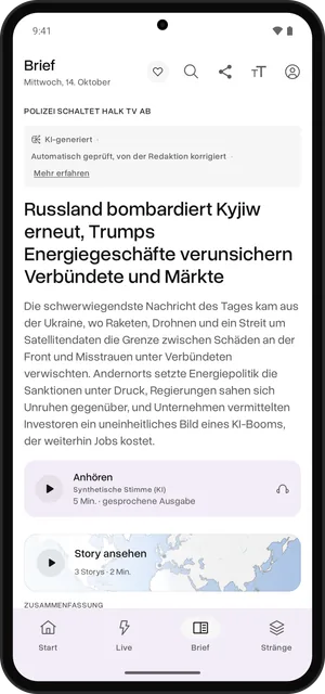 Brief, Android