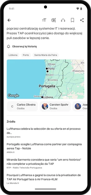 Źródła artykułu, Android