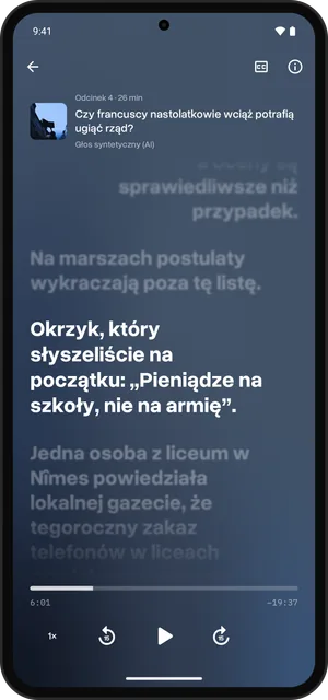 Odtwarzacz Pollar Sounds, Android