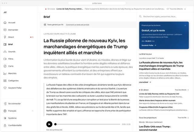 Brief, Web